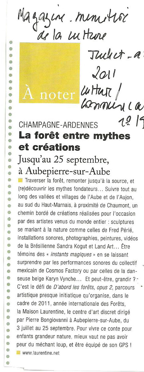 La forêt entre mythes et créations