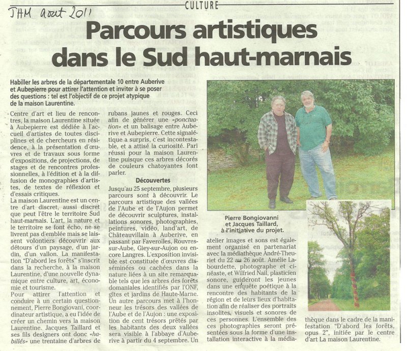 Parcours artistiques dans le Sud haut-marnais